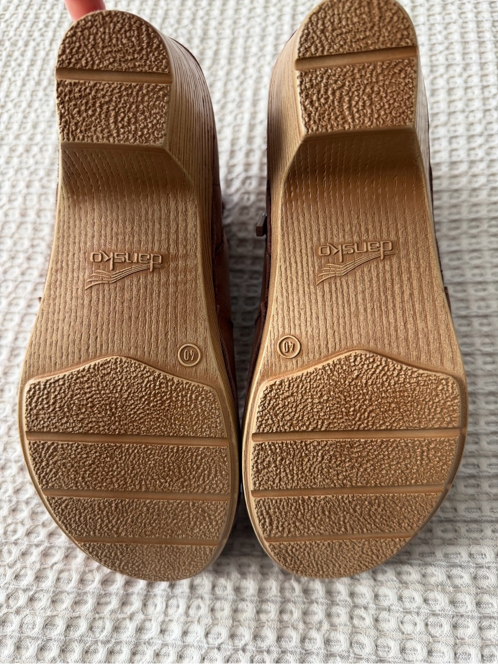 Dansko Women's Chestnut Brown Suede Ankle Booties with Side Zip - Picture 6 of 7